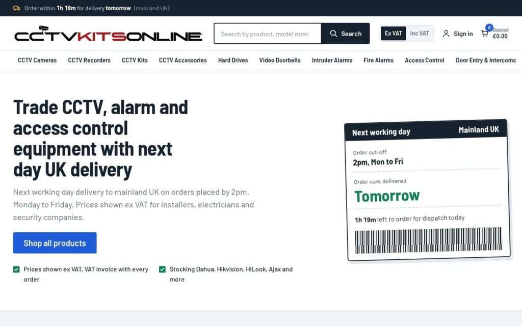 CCTV Kits Online website by eCom Pro
