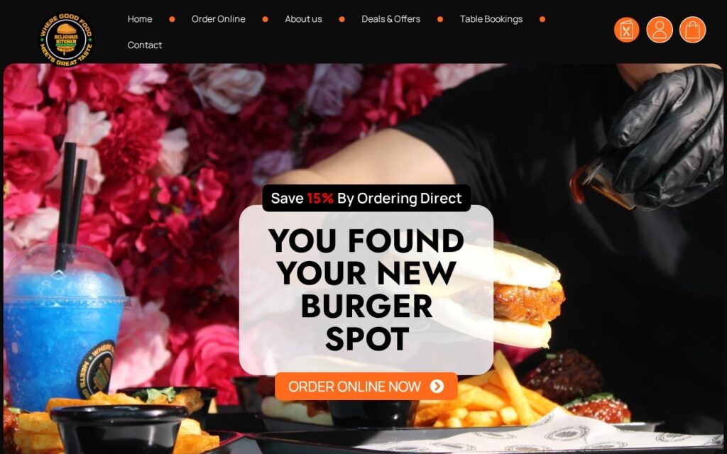 Delicious Kitchen website by eCom Pro