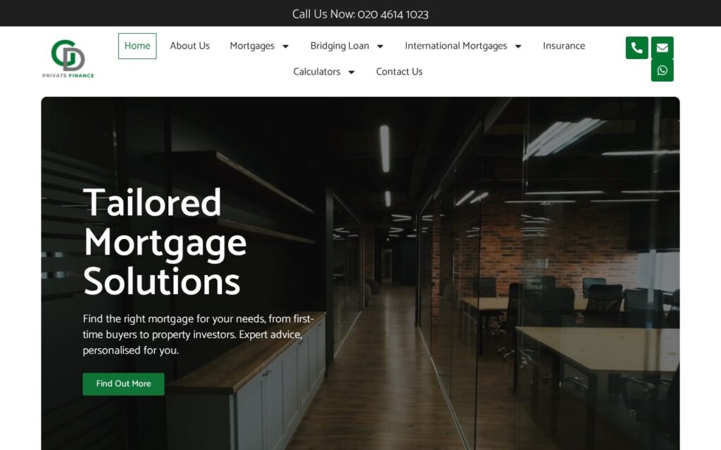 GD Private Finance website by eCom Pro