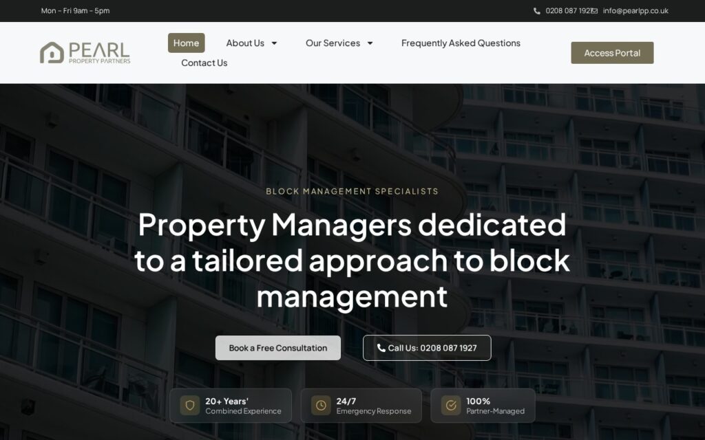 Pearl Property Partners website by eCom Pro