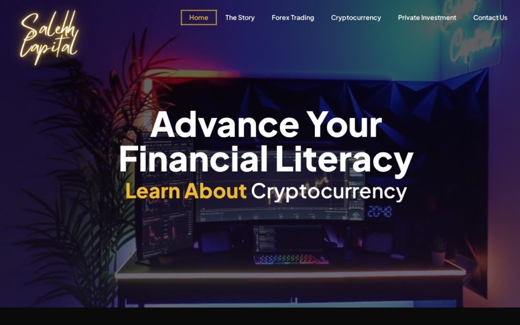 Saleh Capital website by eCom Pro