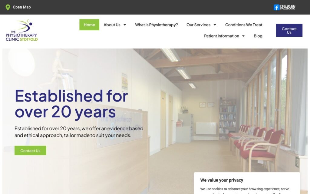 The Physiotherapy Clinic website by eCom Pro