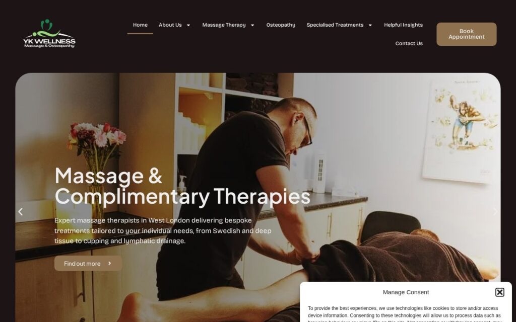 YK Wellness website by eCom Pro